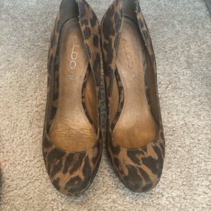 Animal print heels